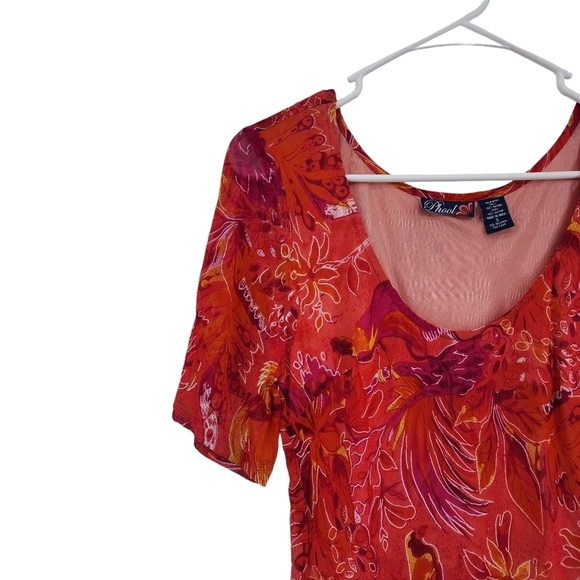 Phool Women's Paradise Tiered Maxi Dress Summer Hawaiian Beach- S - Picture 2 of 9